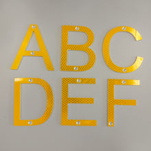 Load image into Gallery viewer, Road Sign House Numbers (Yellow)