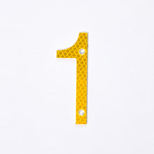 Load image into Gallery viewer, Road Sign House Numbers (Yellow)