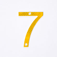 Load image into Gallery viewer, Road Sign House Numbers (Yellow)