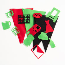 Load image into Gallery viewer, Making in Place Kits: Black Maker History Pennants
