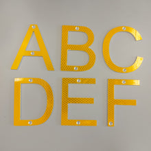 Load image into Gallery viewer, Road Sign House Numbers (Yellow)
