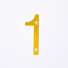 Load image into Gallery viewer, Road Sign House Numbers (Yellow)
