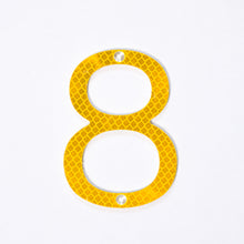 Load image into Gallery viewer, Road Sign House Numbers (Yellow)
