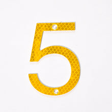Load image into Gallery viewer, Road Sign House Numbers (Yellow)
